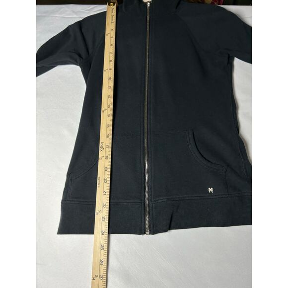 Victoria's Secret Black Angel Wing Sequin Hoodie Zip Up Sweatshirt size XS - Picture 5 of 14